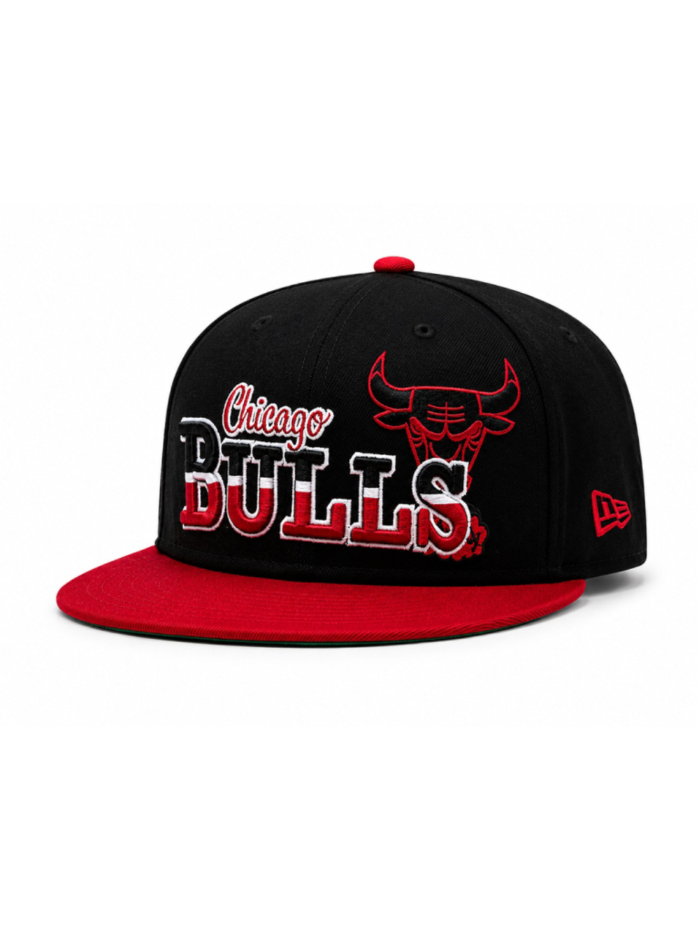 Chicago Bulls New Era 9FIFTY Hardwood Classics Snapback Hat Black Red NBA Cap